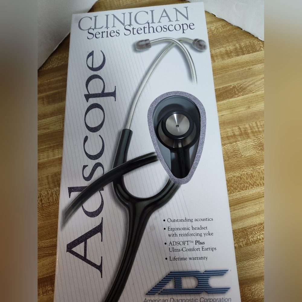 ADC Adscope 603 Clinician Stethoscope New In Box MA Dr Vet Student